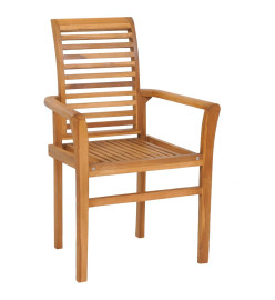 Salon de jardin 7 pcs Bois de teck massif