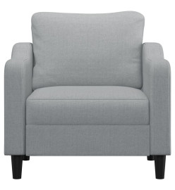 Fauteuil Gris clair 60 cm Tissu