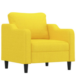 Fauteuil Jaune clair 60 cm Tissu