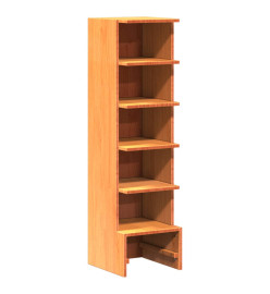 Armoire à chaussures cire marron 28x30x104 cm bois pin massif