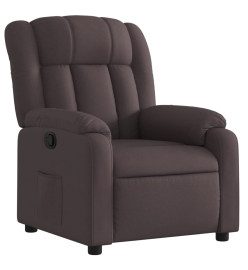 Fauteuil inclinable Marron foncé Tissu