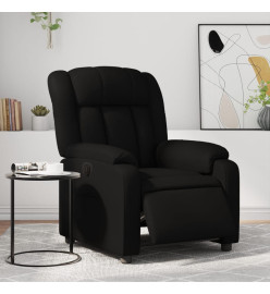 Fauteuil inclinable électrique Noir Similicuir