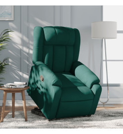 Fauteuil inclinable vert foncé tissu