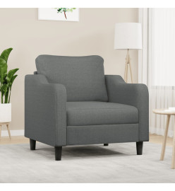 Fauteuil Gris foncé 60 cm Tissu