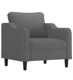 Fauteuil Gris foncé 60 cm Tissu