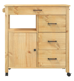 Chariot de cuisine MONZA 84x40x90 cm bois massif de pin