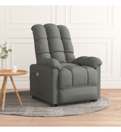 Fauteuil de massage Gris foncé Tissu