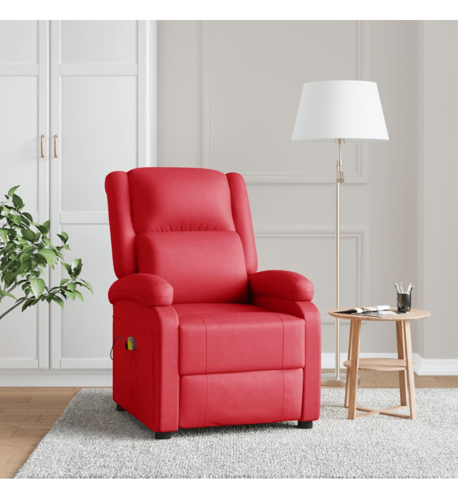 Fauteuil de massage Rouge Similicuir Fauteuil de massage Rouge Similicuir