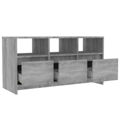 Meuble TV Sonoma gris 102x37,5x52,5 cm Aggloméré