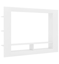 Meuble TV Blanc 152x22x113 cm Bois d'ingénierie