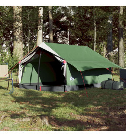 Tente de camping 2 personnes vert 193x122x96 cm taffetas 185T