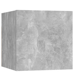 Ensemble de meubles TV 8 pcs Gris béton Aggloméré