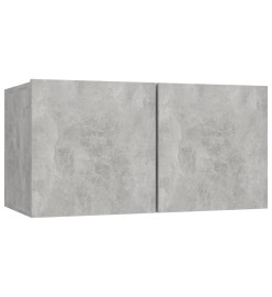 Ensemble de meubles TV 7 pcs Gris béton Bois d'ingénierie