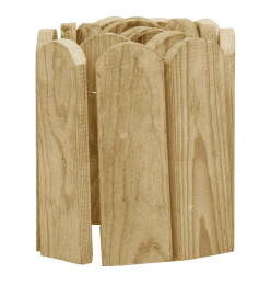 Rouleaux de bordure 2 pcs 120 cm Bois de pin imprégné