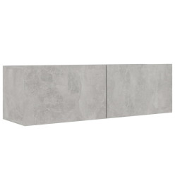 Ensemble de meubles TV 8 pcs Gris béton Aggloméré