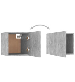 Ensemble de meubles TV 8 pcs Gris béton Aggloméré