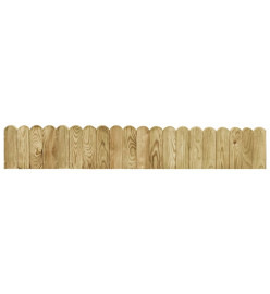 Rouleau de bordure Vert 120 cm Bois de pin imprégné