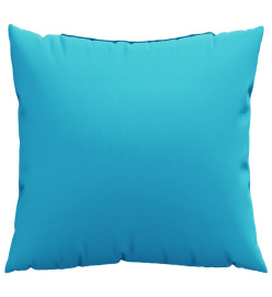 Coussins décoratifs 4 pcs turquoise 60x60 cm tissu