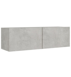 Ensemble de meubles TV 8 pcs Gris béton Bois d'ingénierie