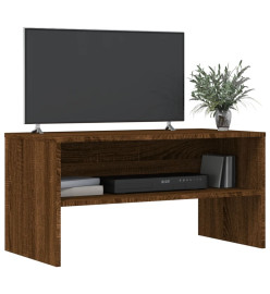 Meuble TV chêne marron 80x40x40 cm bois d'ingénierie