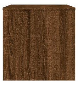 Meuble TV chêne marron 80x40x40 cm bois d'ingénierie