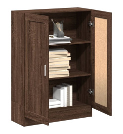 Bibliothèque chêne marron 82,5x30,5x115 cm bois d'ingénierie