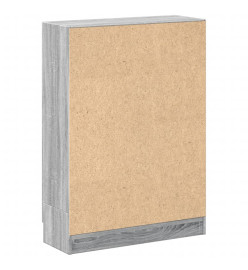 Bibliothèque sonoma gris 82,5x30,5x115 cm bois d'ingénierie