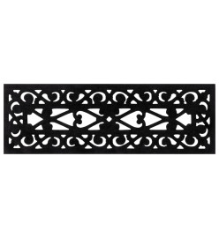 Marches d'escalier 10 pcs 25x75 cm caoutchouc