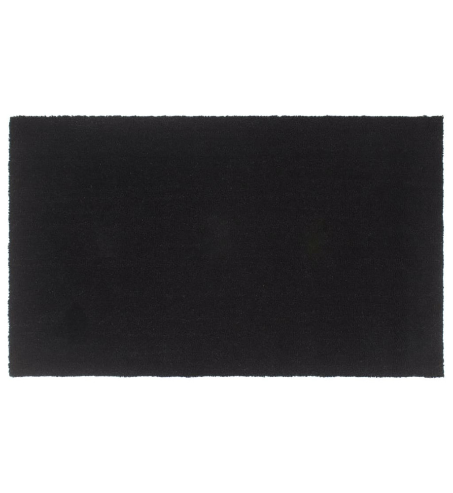 Tapis de porte noir 90x150 cm fibre de coco touffeté