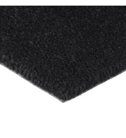 Tapis de porte noir 65x100 cm fibre de coco touffeté