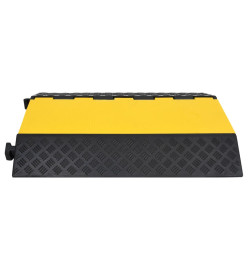 Rampe de protection de câble avec 2 canaux 90 cm Caoutchouc