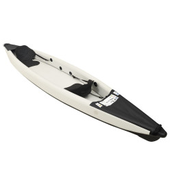 Kayak gonflable noir 424x81x31 cm polyester