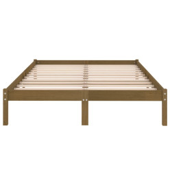 Cadre de lit Marron miel Bois massif 180x200 cm Super King