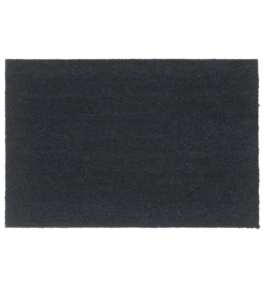 Tapis de porte gris foncé 60x90 cm fibre de coco touffeté