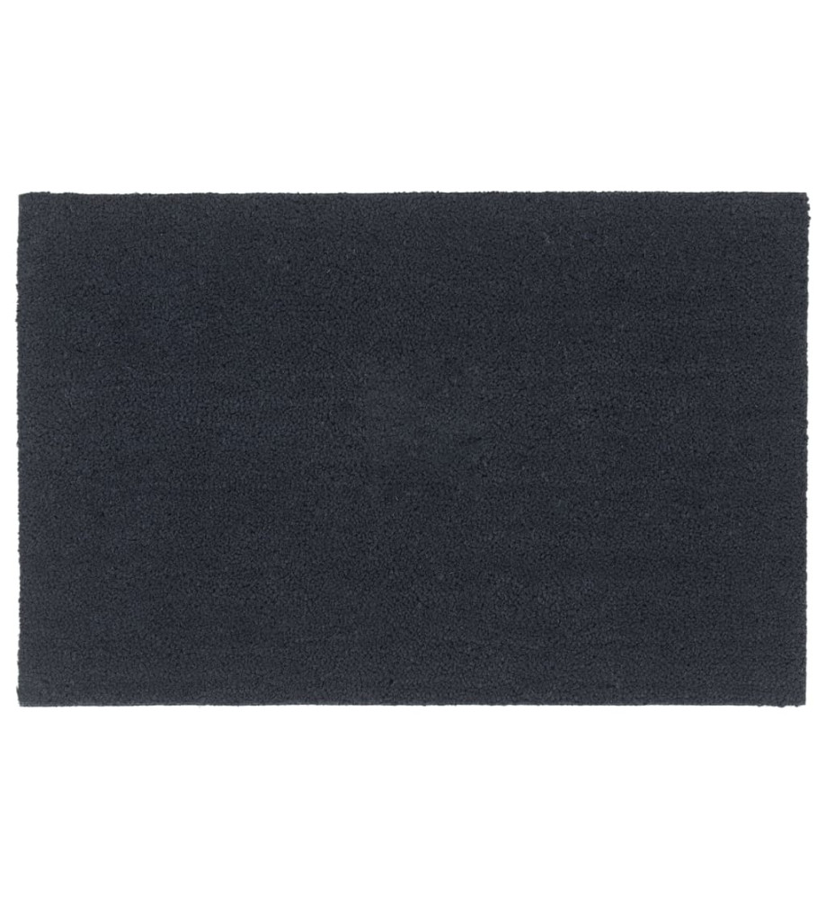 Tapis de porte gris foncé 65x100 cm fibre de coco touffeté