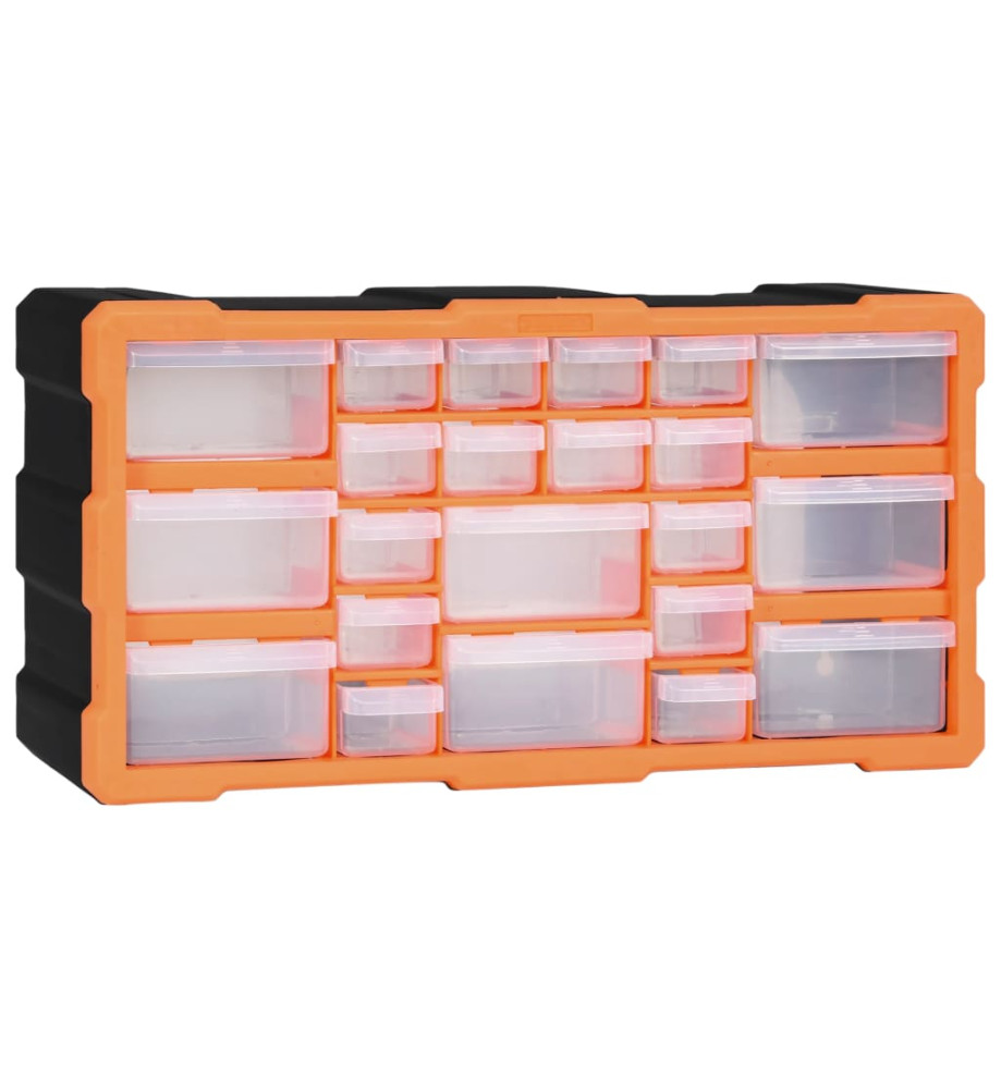 Organisateur multi-tiroirs avec 22 tiroirs 49x16x25,5 cm