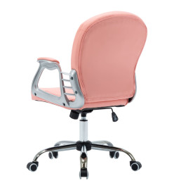 Chaise de bureau pivotante Rose Similicuir