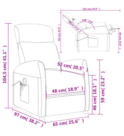 Fauteuil de massage Noir Similicuir