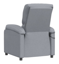 Fauteuil électrique de massage Gris clair Tissu