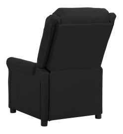 Fauteuil électrique de massage Noir Similicuir