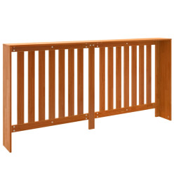 Cache-radiateur cire marron 169x19x84 cm bois massif de pin