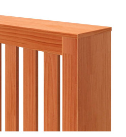 Cache-radiateur cire marron 169x19x84 cm bois massif de pin