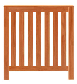 Cache-radiateur cire marron 79,5x19x84 cm bois massif de pin