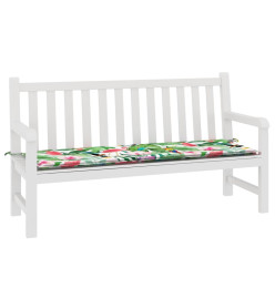 Coussin de banc de jardin multicolore 150x50x3 cm tissu oxford