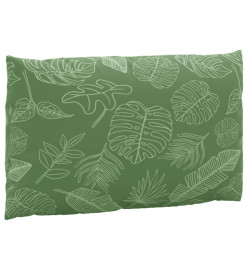 Coussins de palette 2 pcs motif de feuilles tissu Oxford