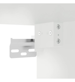Armoires murales avec portes en verre 2 pcs blanc 68,5x37x35 cm
