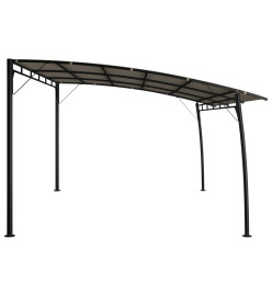 Auvent pare-soleil de jardin 4x3x2,55 m Taupe