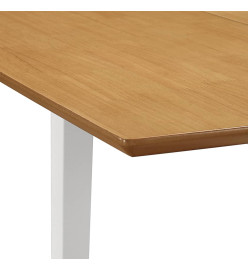 Mobilier de salle à manger 5 pcs MDF Blanc