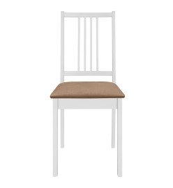 Mobilier de salle à manger 5 pcs MDF Blanc