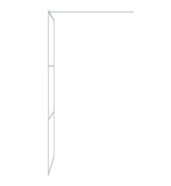 Paroi de douche Argenté 90x195 cm Verre ESG transparent